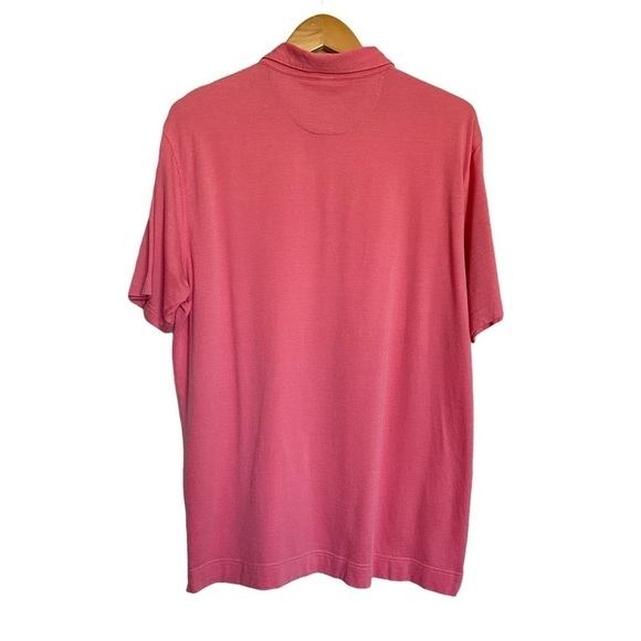 Peter Millar Collection Perfect Pique Polo in Salmon Pink L - Picture 8 of 9